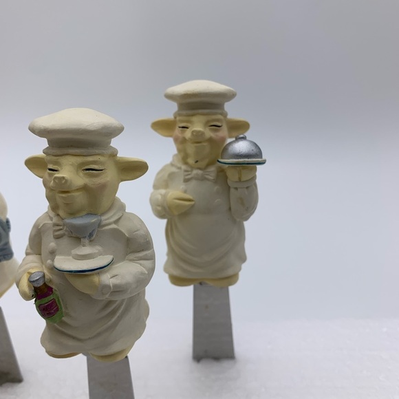 4 Pc. Hand Painted Vintage Spreader Set With Stainless Steel Blade’s Cooks Club - Picture 11 of 12